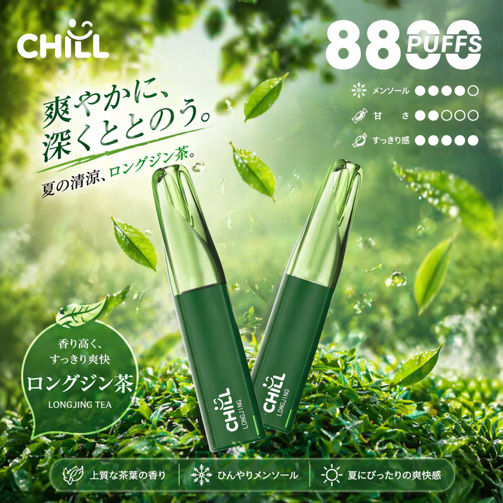 CHILL 8800回吸引 3% | ロンジン茶